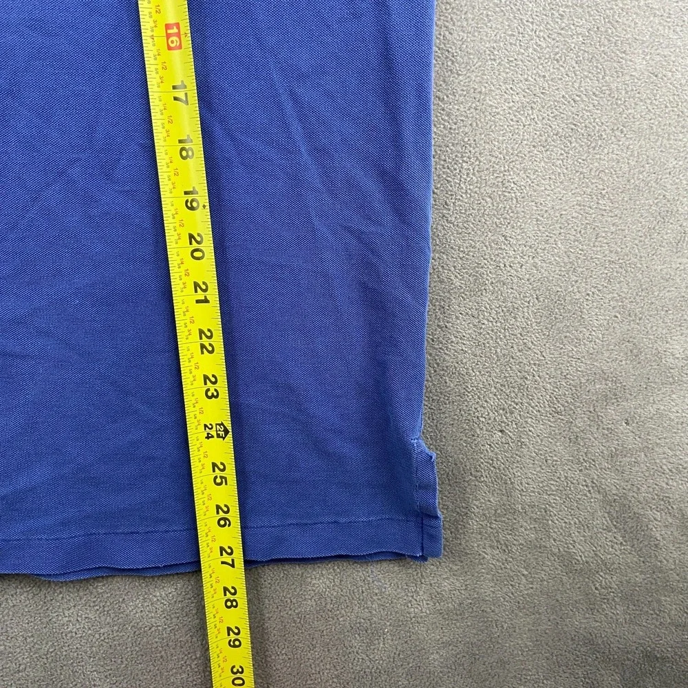 Polo Ralph Lauren Polo Shirt Mens Large Blue Featherweight Mesh Performance Slit